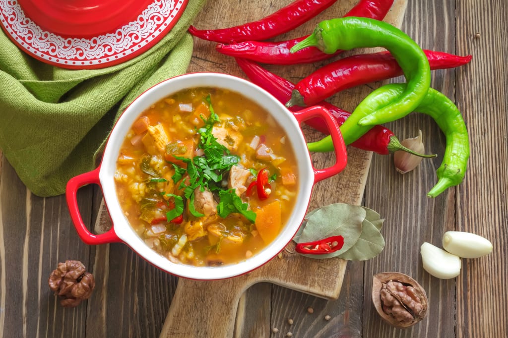 Mexican Fiesta Soup (spicy)