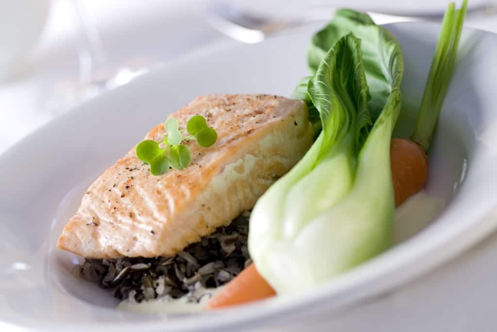 Ginger Salmon & Sautéed Sesame Bok Choy